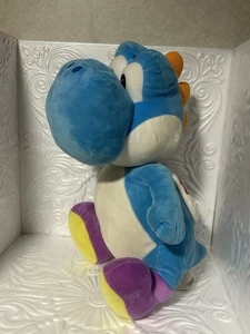 Super Mario Large 20” Blue Yoshi Nintendo Plush Stuffed Animal - Picture 1 of 14