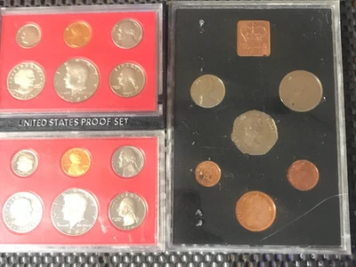 1980 & 81 JFK U,S, Proof Sets &1971 Queen Elizabeth R Proof Set - Image 1 of 4