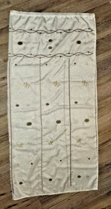 Vintage Reitsport Pferd Motiv bestickt transparent cremeweiß Duschvorhang - Bild 1 von 6