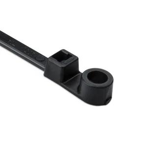 HellermannTyton T50MR0C2 48 lb Screw Mount Cable Tie, 8.46", UV, Black - Picture 1 of 2