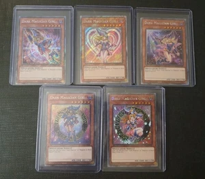 5 Dark Magician Girl Set Platinum Secret Alt Art NM YuGiOh TCG - Picture 1 of 1