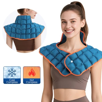 Gel Ice Pack for Neck Shoulder Pain Relief Reusable Cold Hot Therapy Wrap Gift - Image 1 of 4