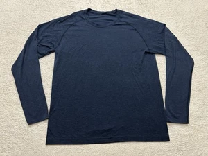 Lululemon Shirt Mens XL Blue Long Sleeve Metal Vent Tech Performance Gym - Picture 1 of 8