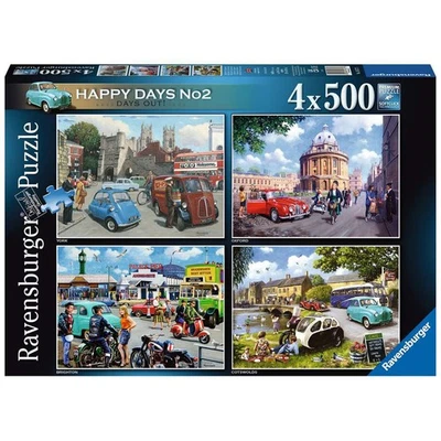 Ravensburger Happy Days No 2 York Oxford Brighton Cotswolds 500 Piece Puzzles x4 - Image 1 of 4