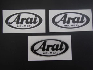 2 ARAI HELMET STICKERS/DECALS - KARTING - MOTORSPORT - MOTORCYCLING - Picture 1 of 4