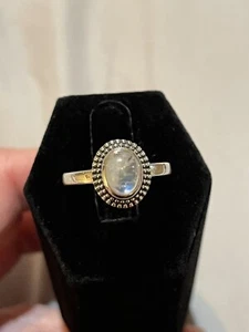 Mondstein Sterling Silber Ring Größe 9 - Bild 1 von 12