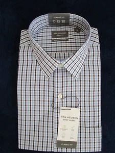 Van Heusen Men's Classic Fit Multi Check Business Shirt Size: 42/L - Picture 1 of 2