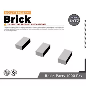 Yao's Studio LYT87036A++ 1/87 HO Brick For Model Railroads Display Prop - Picture 1 of 2