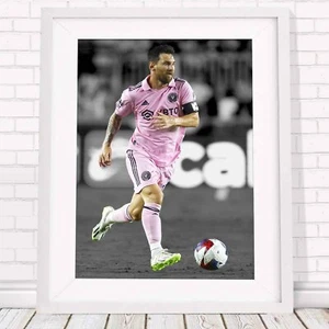 Lionel Messi - Miami - Football Soccer Poster Print - Sizes A5 to A0 - Picture 1 of 14