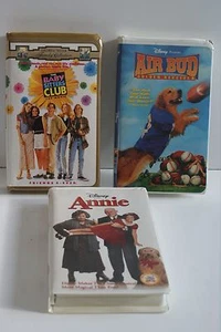 Lot of 3 VHS Kids Family Disney Air Bud, Annie, Babysitters Club L#1290 - Bild 1 von 7