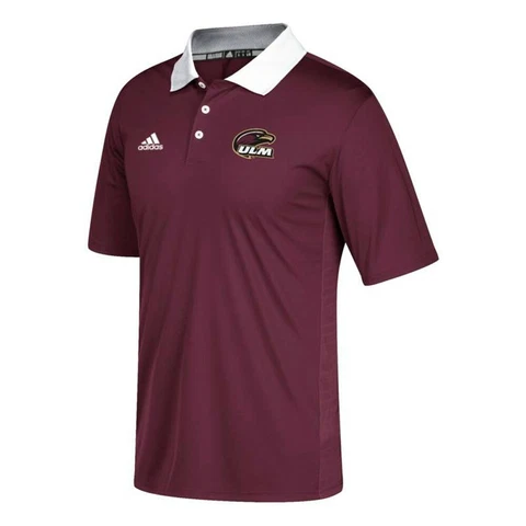 Louisiana-Monroe Warhawks NCAA Men's 2017 Sideline Maroon HD Coaches Polo Shirt Cover