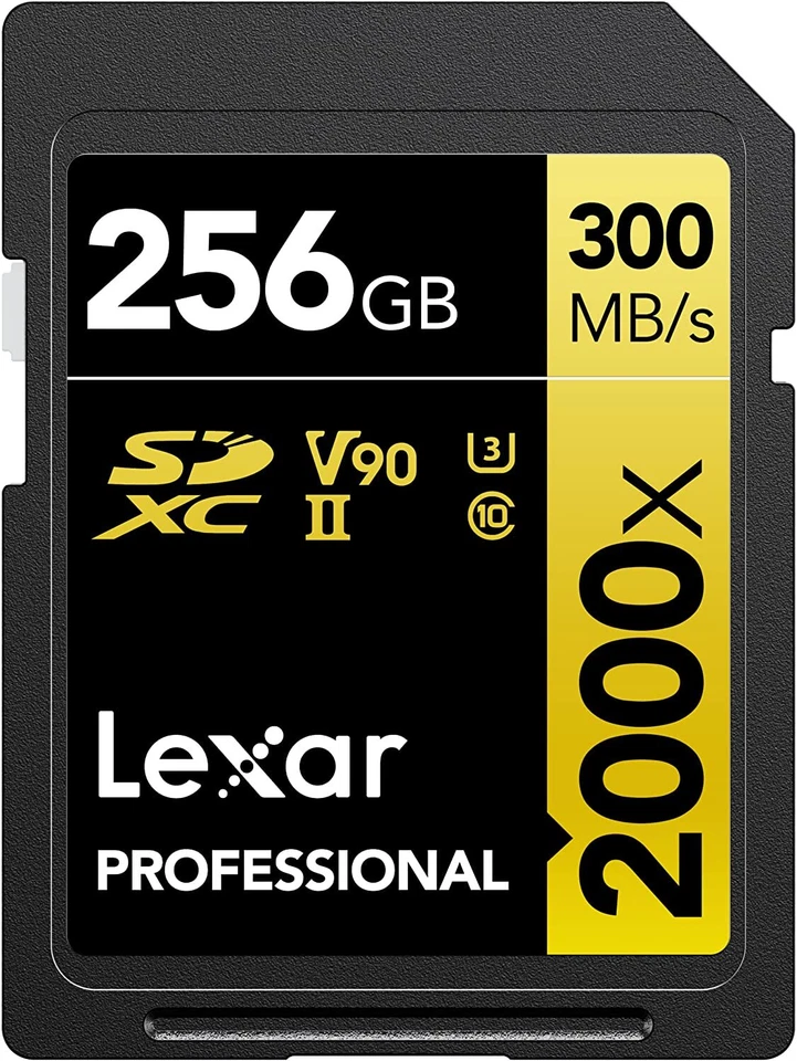 Lexar SD Professional UHS-II U3 2000X 300MB/s Flash Memory Card 256GB AU - Image 1 of 1