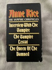 1989 Vintage Anne Rice The Vampire Chronicles Box Set of 3 Paperback Books