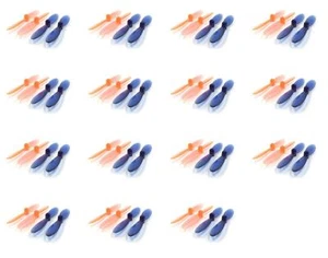 Hubsan X4 H107D Transparent Clear Orange and Blue Propeller Blades 15 Pack - Picture 1 of 2