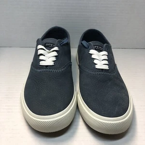 NUOVA LINEA DONNA SPERRY TOPSIDER CAPTAIN CVO PELLE LAVABILE BLU ARDESIA TAGLIA 7 - Foto 1 di 3