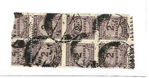 DR Mi.-Nr. 315 AW a (6) UR / senkrechter UR-6er-Block 2 Mill. (1 untere Marke Ri - Bild 1 von 1