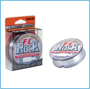 FLUOROCARBON FC ROCK SUNLINE 100MT 0.165mm FLUOROCARBON 4LB SALTWATER LIGHT GAME - Foto 1 di 2