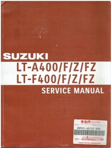 SUZUKI LT-A400/F/Z/FZ & LT-F400/F/Z/FZ QUAD BIKE 2013 FACTORY WORKSHOP MANUAL - Picture 1 of 1