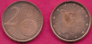 CYPRUS 2 EURO CENT 2008 AU TWO MOUFFLONS,A SPECIES OF WILD SHEEP FOUND IN CYPRUS - Picture 1 of 1