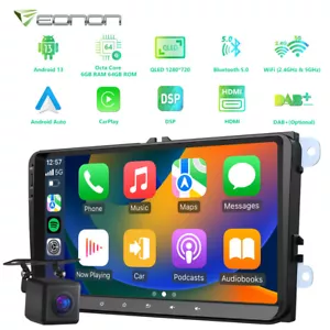 Autoradio 9" Android 13 6GB RAM CarPlay GPS Navi Für VW GOLF 5 6 Touran Polo EOS - Bild 1 von 24