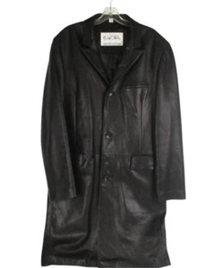 Michael Hoban SZ M NORTH BEACH LEATHER  Coat Overcoat Men’s Gorgeous LK NU! - Picture 1 of 7