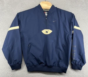 Vintage Nike Team Navy Midshipmen Vented BluePullover Jacket Mens Small S - Picture 1 of 6
