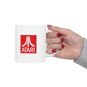 Retro Atari Mug -  11oz Ceramic Mug - RED