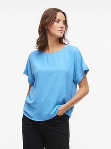 VILA Damen Kurzarm T Shirt Animal Print Rundhals Casual Leicht - Imagen 1 de 34