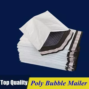 Poly Bubble Mailers gepolsterte Umschläge Versandtaschen selbstversiegelnd mehrere Größen - Bild 1 von 50