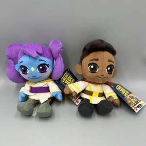 Lot of 2! Star Wars Young Jedi Adventures 7" Plush. Kai & Lys Kids Toy. - Picture 1 of 5