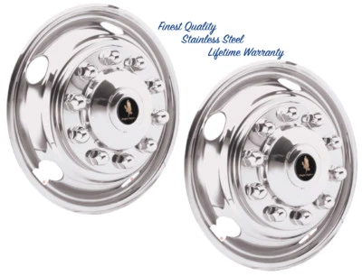 19.5" Freightliner M2 10 Lug Front Wheel Simulator Rim Liner Hubcap Covers © — 第 1/4 张图片