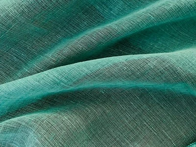 JADE Inbetween Fabric Voile Tulle Sheer Net Curtains Lead Cord Weight 110" wide - Image 1 of 4