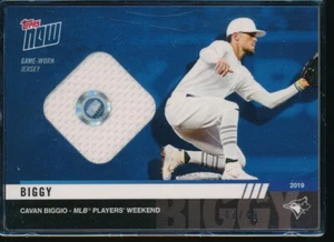 2019 Topps Now Players Weekend Cavan Biggio Blue Game Worn Jersey Relic RC /49 - Picture 1 of 2
