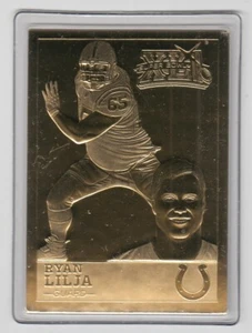 Carta Ryan Lilia 2007 Danbury Mint Colts Super Bowl 41 XLI 22 kt - Foto 1 di 1