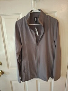Ideology NWT Mens Long Sleeve Zip Up Performance Tee Size Small Steel Grey - Picture 1 of 6