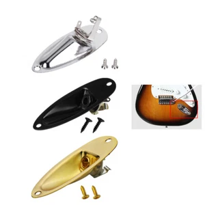 Metal 1/4" Boat Jack Plate for Fender Stratocaster Strat Style Guitar Parts - Picture 1 of 25
