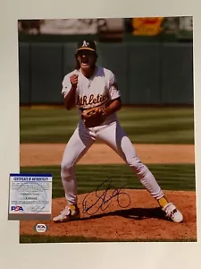 Dennis Eckersley Oakland Athletics A's Signed Autograph 11 x 14 Photo PSA DNA - Picture 1 of 3