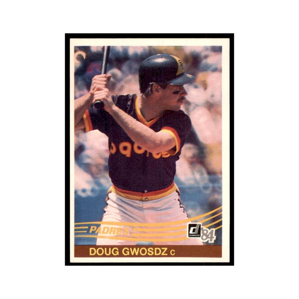 Doug Gwosdz 1984 Donruss #383 San Diego Padres Baseball Card NM - Image 1 of 3