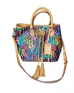 Dooney & Bourke Multicolor Grafica Retro Crossbody Bag Leather Polyvinyl-Coated - Picture 1 of 4