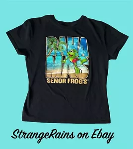 Ladies XL Senor Frogs T Shirt ~ Freeport Bahamas - Picture 1 of 5