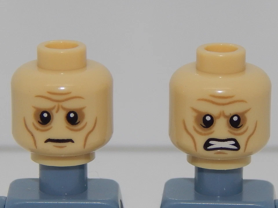 Lego Minifigura Cabeza El Hobbit y El Señor de los Anillos Grima Lengua de Gusano H113 Foto 1 de 1