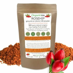 Polvo Orgánico ROSA MOSQUETA 100% Natural Vitamina C (Rosa Canina) Superalimento 200g / 7oz - Imagen 1 de 12