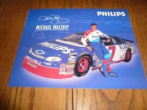 Michael Waltrip - Hoja informativa Philips Chevrolet NASCAR - De colección - Imagen 1 de 2