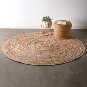 Hand-Braided Area Rag Rug- 7 foot - Picture 1 of 2