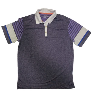 Camisa Polo Nike Tiger Woods Para Hombres Grande Gris Vapor Dri-FIT Golf Rayas BQ6722-043 - Imagen 1 de 3