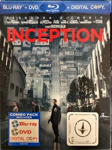 Inception Blu-ray/DVD, 2010, 3-Disc Set + Lenticular Slip cover - Picture 1 of 3