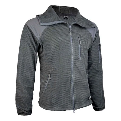 A. BLÖCHL Blöchl Fleece Hoodie Jacke Kapuzenjacke Fleecejacke Outdoor Delta Grey