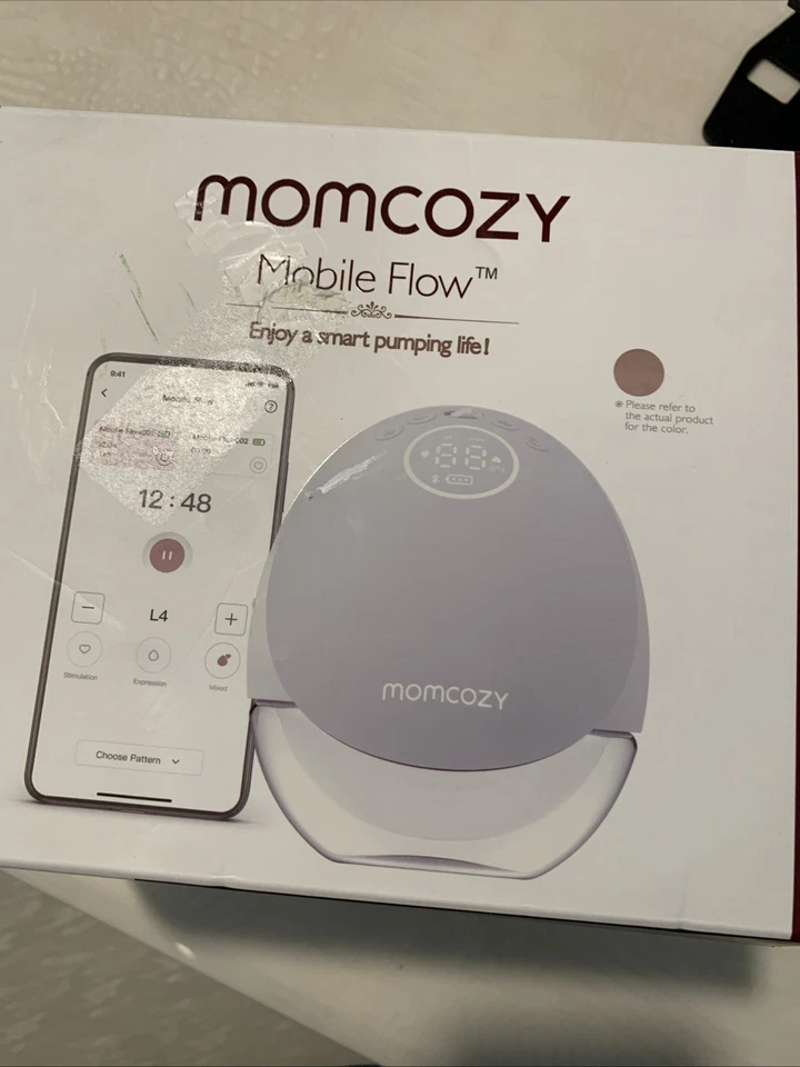 Extractor de leche Momcozy Mobile Flow M9 portátil blanco único caja abierta Foto 1 de 4