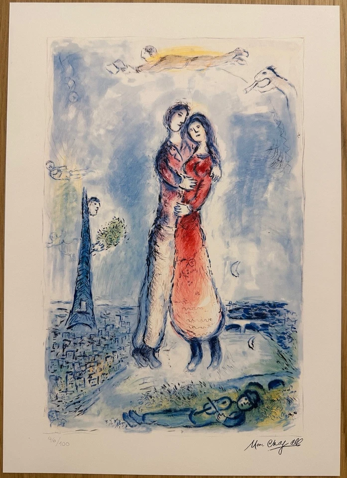 Marc Chagall | La Joie Lithographie | Limited Edition | Signiert & Nummeriert - Bild 1 von 4