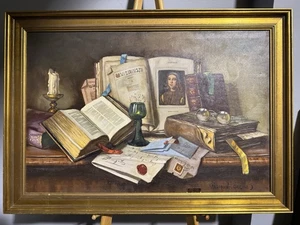 Still Life Painting In The Style Of Hungarian Artist Janos Czene Apatfalvi - Picture 1 of 9